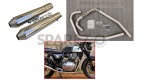 Royal Enfield GT and Interceptor 650cc SS LH-RH Exhaust Header Pipe with Silencer Polished - SPAREZO